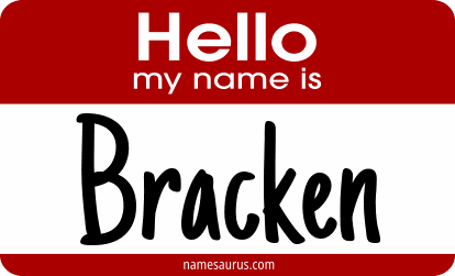 Hello my name is Bracken png download
