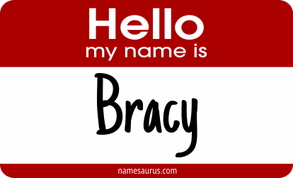 Hello my name is Bracy png download