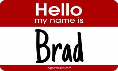 Hello my name is Brad png download