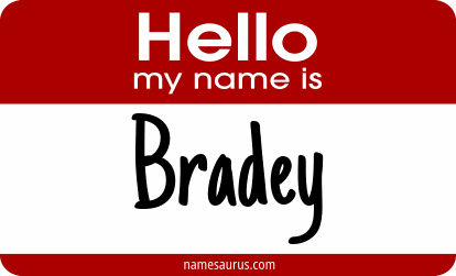 Hello my name is Bradey png download