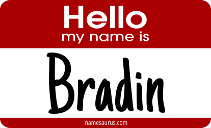 Hello my name is Bradin png download