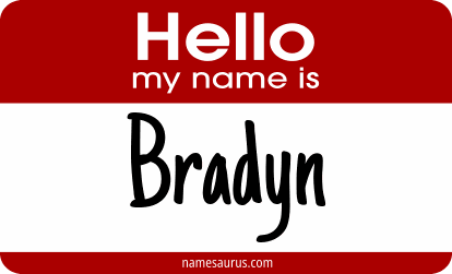 Hello my name is Bradyn png download