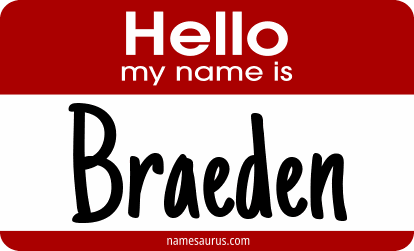Hello my name is Braeden png download