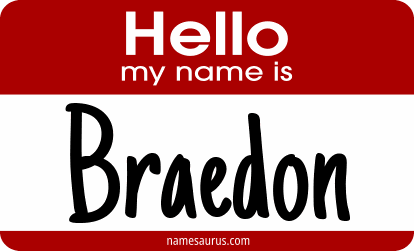 Hello my name is Braedon png download