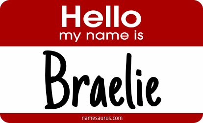 Hello my name is Braelie png download