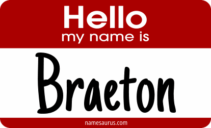 Hello my name is Braeton png download