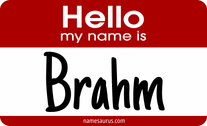 Hello my name is Brahm png download