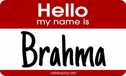 Hello my name is Brahma png download
