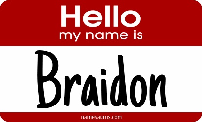 Hello my name is Braidon png download
