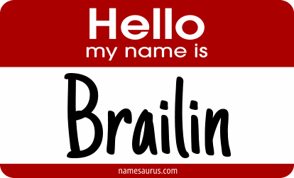 Hello my name is Brailin png download