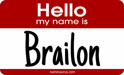 Hello my name is Brailon png download