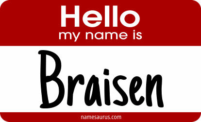 Hello my name is Braisen png download