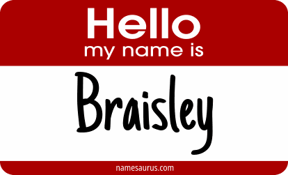 Hello my name is Braisley png download