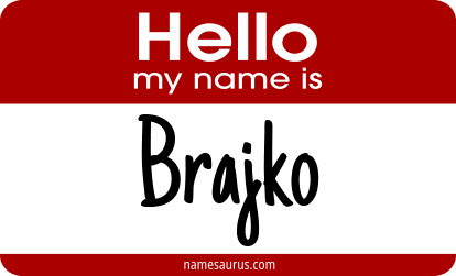 Hello my name is Brajko png download