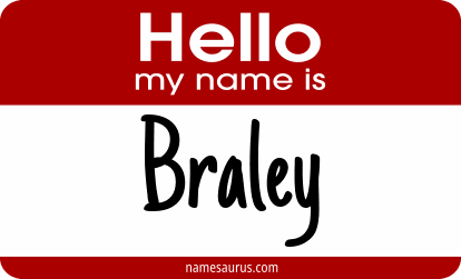 Hello my name is Braley png download