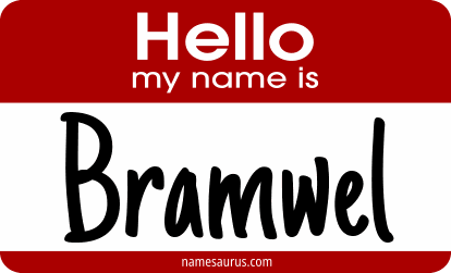 Hello my name is Bramwel png download