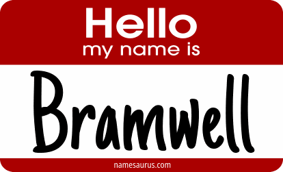 Hello my name is Bramwell png download