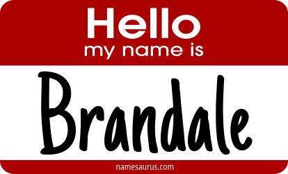 Hello my name is Brandale png download