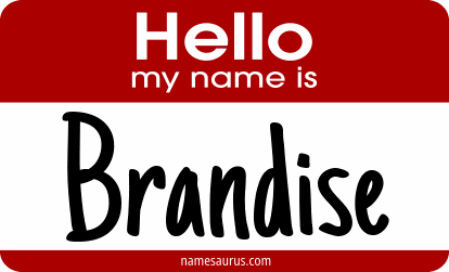 Hello my name is Brandise png download
