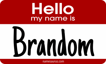 Hello my name is Brandom png download