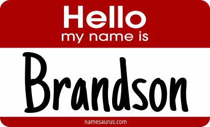 Hello my name is Brandson png download