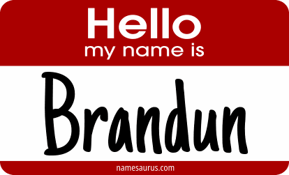 Hello my name is Brandun png download