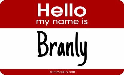 Hello my name is Branly png download
