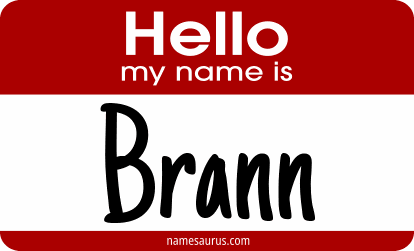 Hello my name is Brann png download