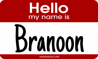 Hello my name is Branoon png download