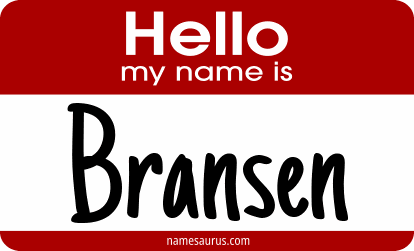 Hello my name is Bransen png download