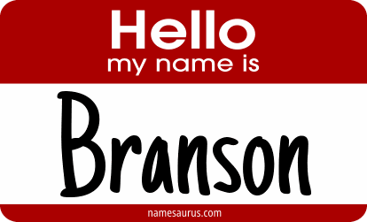 Hello my name is Branson png download