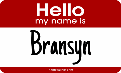 Hello my name is Bransyn png download