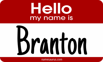 Hello my name is Branton png download