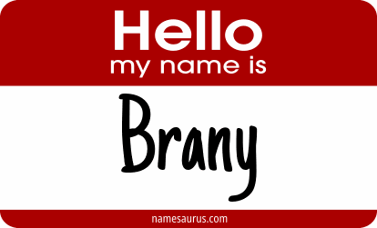 Hello my name is Brany png download