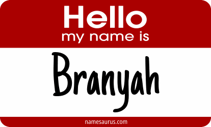 Hello my name is Branyah png download
