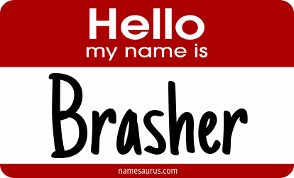 Hello my name is Brasher png download