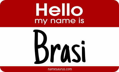 Hello my name is Brasi png download