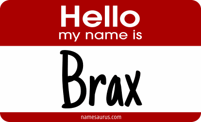 Hello my name is Brax png download