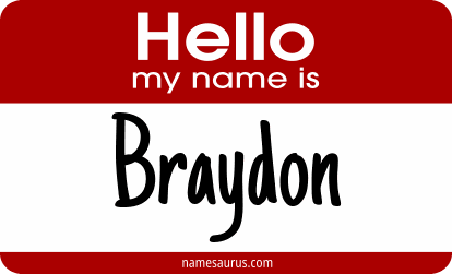 Hello my name is Braydon png download