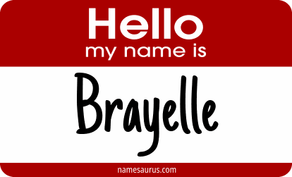 Hello my name is Brayelle png download