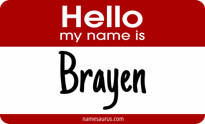 Hello my name is Brayen png download
