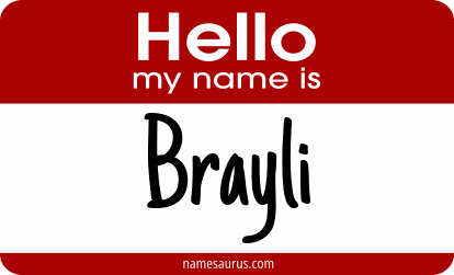 Hello my name is Brayli png download