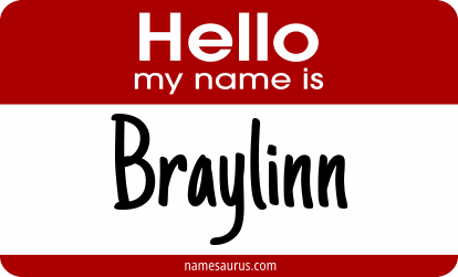 Hello my name is Braylinn png download