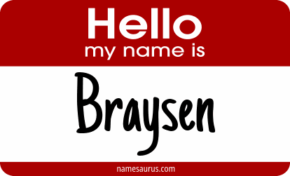 Hello my name is Braysen png download