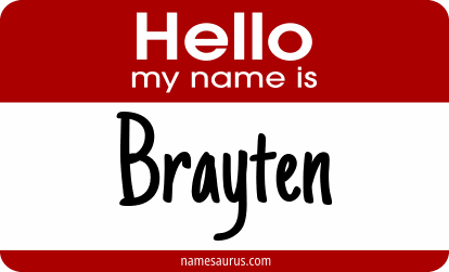 Hello my name is Brayten png download