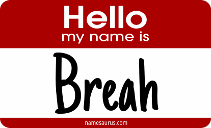 Hello my name is Breah png download