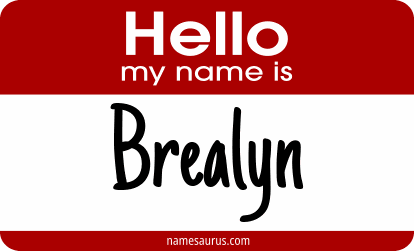 Hello my name is Brealyn png download