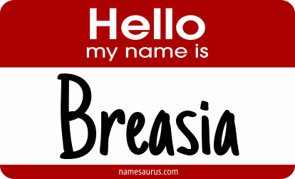 Hello my name is Breasia png download
