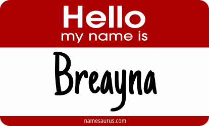 Hello my name is Breayna png download
