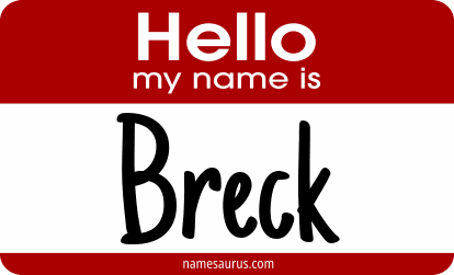 Hello my name is Breck png download